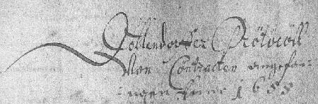 "Dollendorfer Protocoll von Contracten"