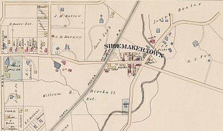 Karte Shoemaker Town