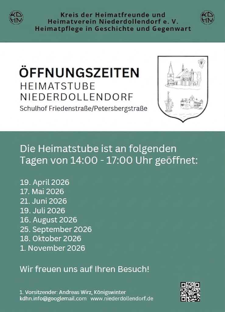 Plakat KdHN Öffnungszeiten