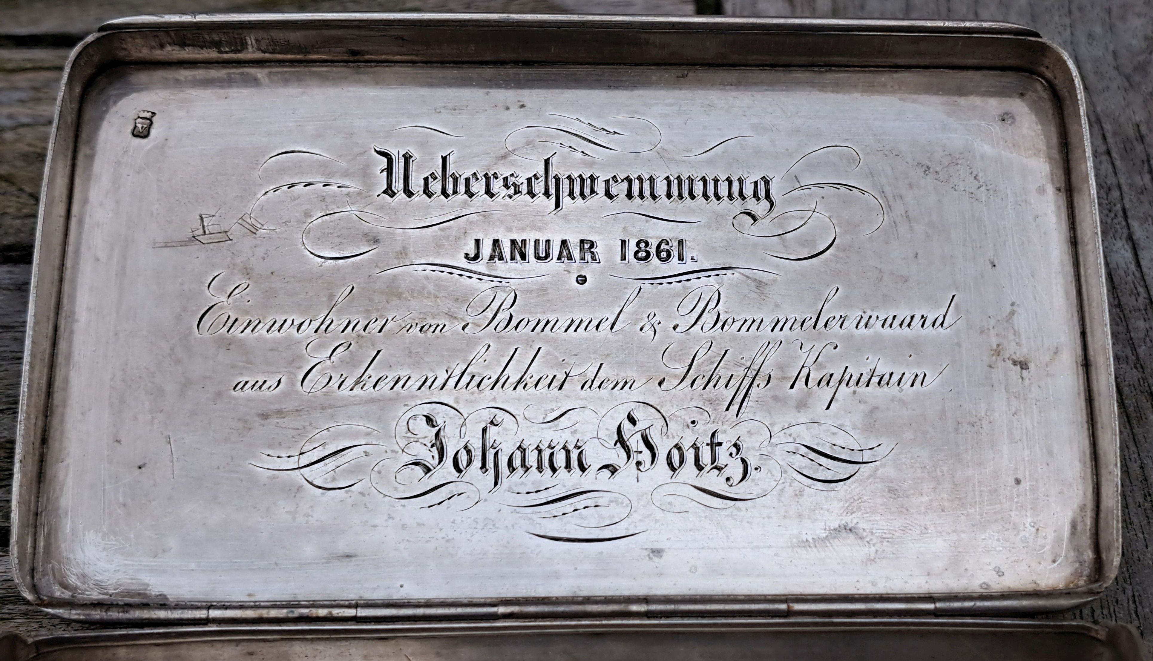 Tabaksdose Deckelinnenseite