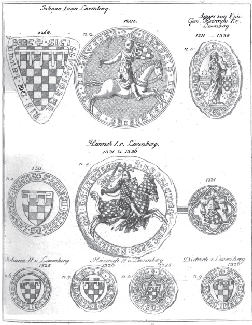 Siegel der Herren von Löwenberg u.a.