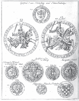 Siegel der Herren von Löwenberg u.a.