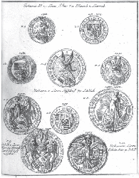 Siegel der Herren von Löwenberg u.a.