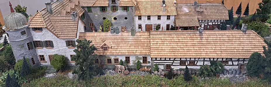 Modell der Longenburg in der Heimatstube