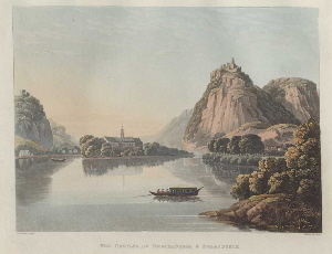 Illustrationen von Rhein und Siebengebirge