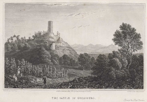 Illustrationen von Rhein und Siebengebirge