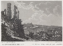 Illustrationen von Rhein und Siebengebirge