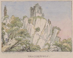 Illustrationen von Rhein und Siebengebirge