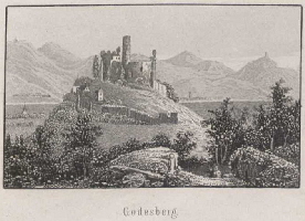 Illustrationen von Rhein und Siebengebirge