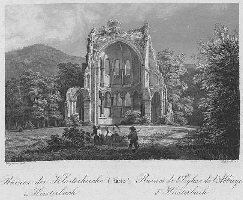 Illustrationen von Rhein und Siebengebirge