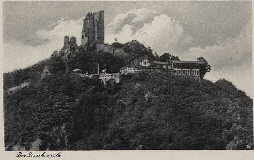 Illustrationen von Rhein und Siebengebirge