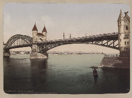 Illustrationen von Rhein und Siebengebirge