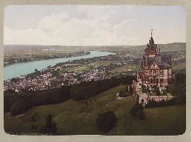 Illustrationen von Rhein und Siebengebirge