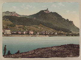 Illustrationen von Rhein und Siebengebirge