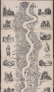 Karte von Rhein und Siebengebirge