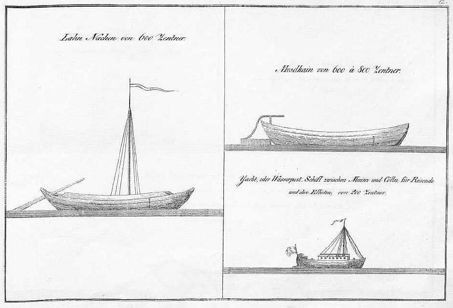 Lahn-Nachen, Moselkain und Wasserpost-Schiff