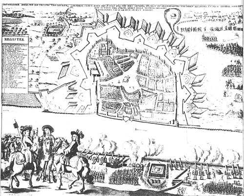 Bescchießung von Bonn - 1689