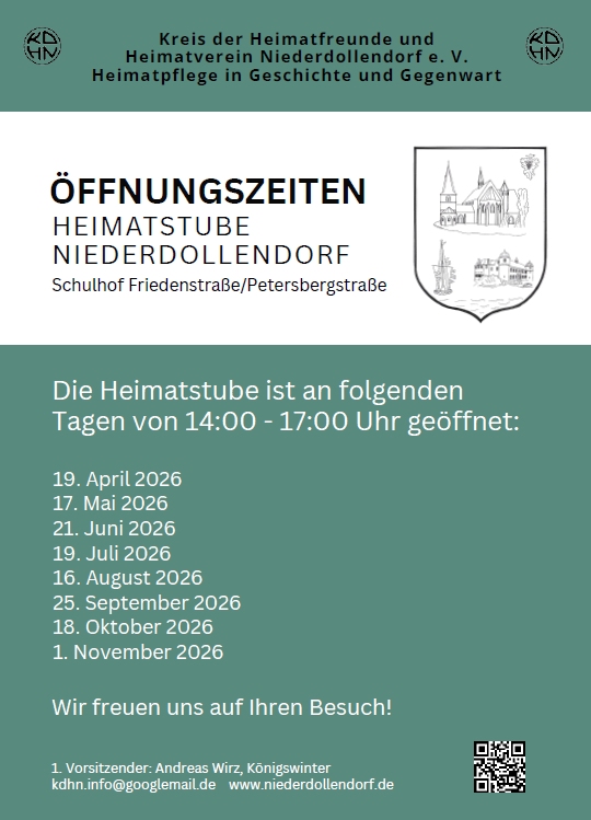 Plakat KdHN Öffnungszeiten