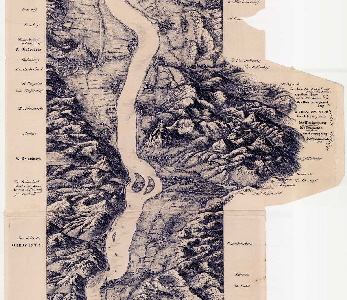 Karte von Rhein und Siebengebirge